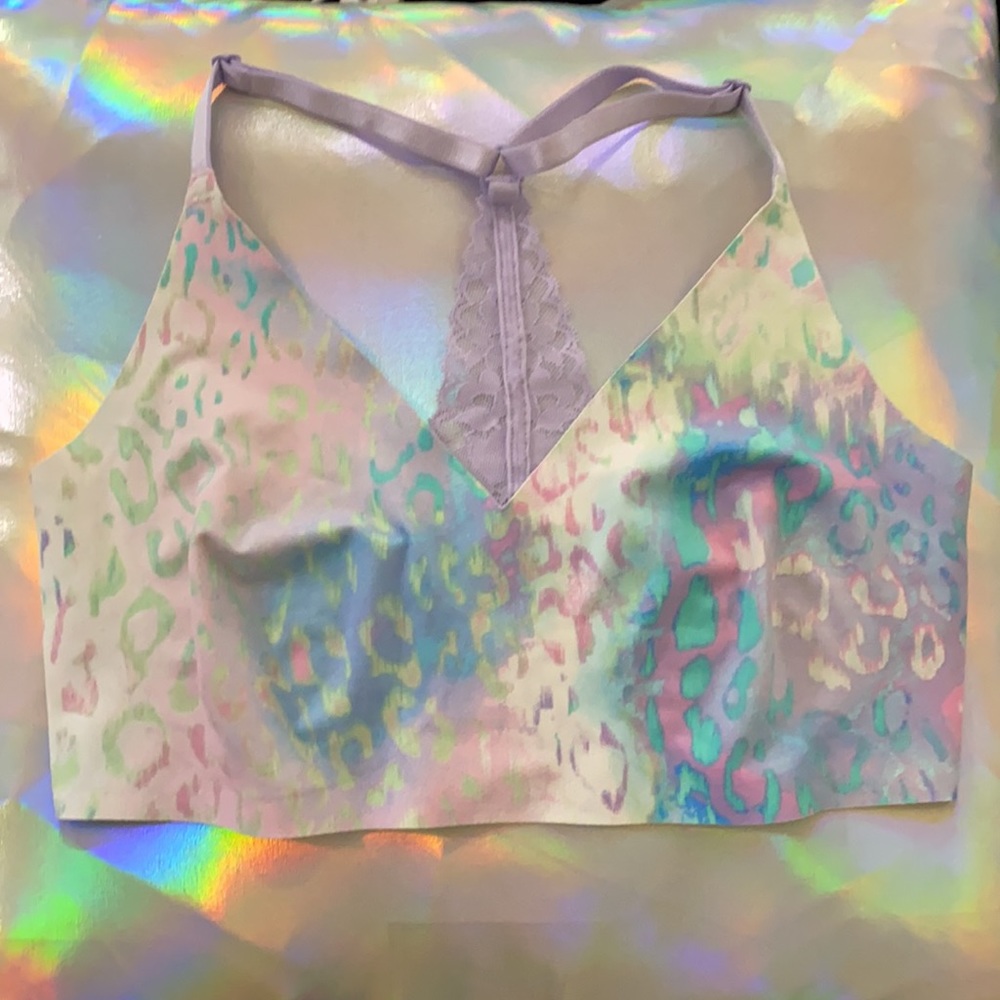 Pastel leopard print Victoria’s Secret bralette